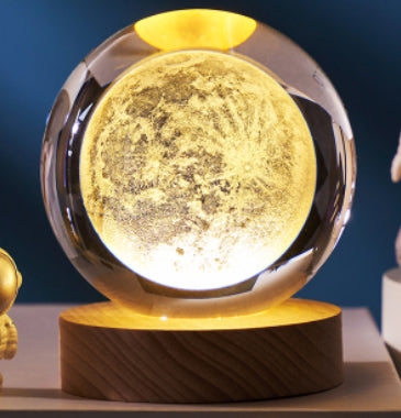 Luminous 3d Christmas/Solar System Crystal Ball