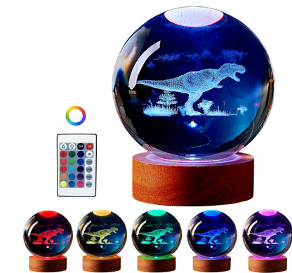Luminous 3d Christmas/Solar System Crystal Ball