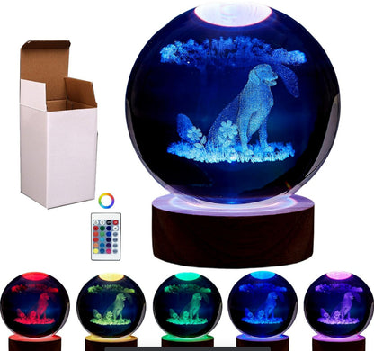 Luminous 3d Christmas/Solar System Crystal Ball