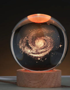 Luminous 3d Christmas/Solar System Crystal Ball